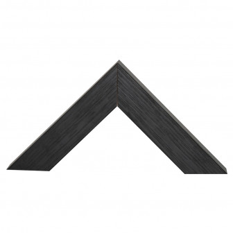 Kantet sort med struktur - mellem